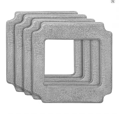HCR-J4 Puruikai original Window Cleaning Cloth Square Cleaning Mop for Window Vacuum Cleaning Robot HCR-21,HCR-21B, Including Mops 4 pcs