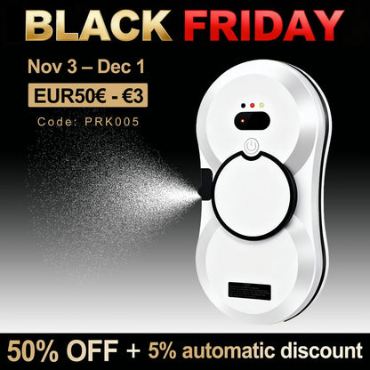 HCR-10 Window Cleaning Robots with Water Spray | Electric Glass Cleaners