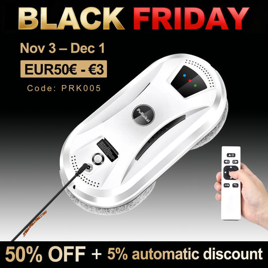 HCR-02 Powerful 2800Pa Robot Window Cleaning , Puruikai Robot for Windows Cleaning